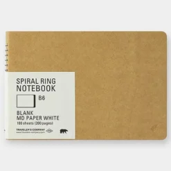 Spiral Ring Notebook B6 MD White