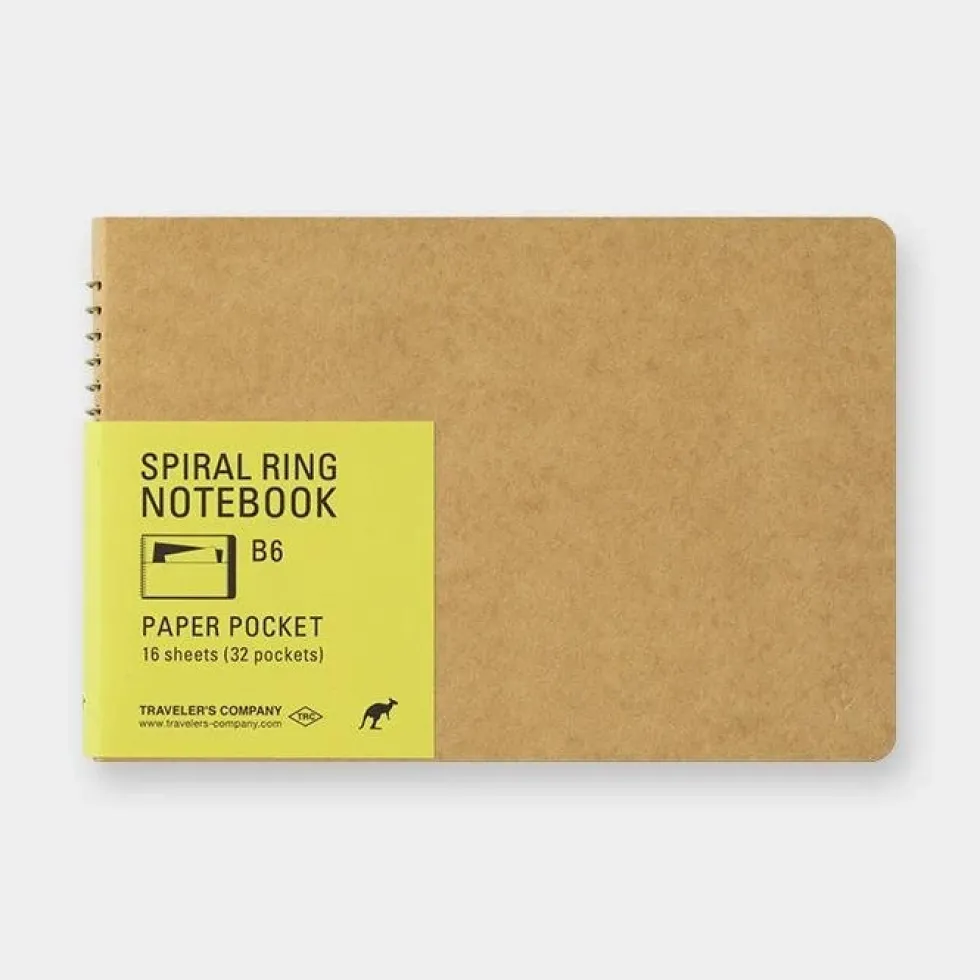 Spiral Ring Notebook B6 Paper Pocket
