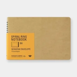 Spiral Ring Notebook B6 Window Envelope