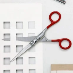 Stainless Steel Scissors L Red