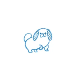 Stamp KORI JIRUSHI Small Pekinese