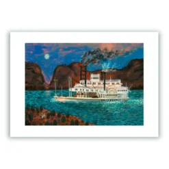Steamboat Missouri Crow Giclée Print A4
