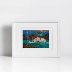Steamboat Missouri Crow Giclée Print A4