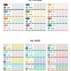 Sticker Diary Date 03 Vintage