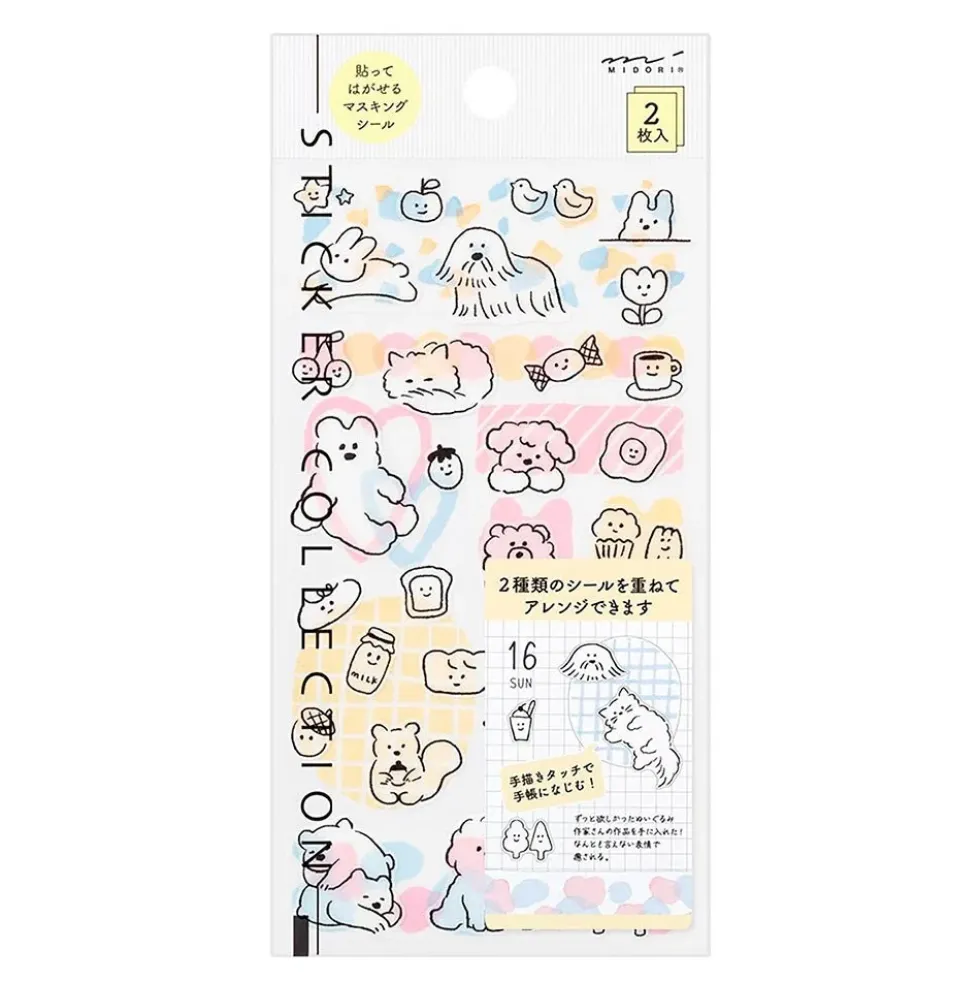 Sticker 2644 Two Sheets Cute Motif