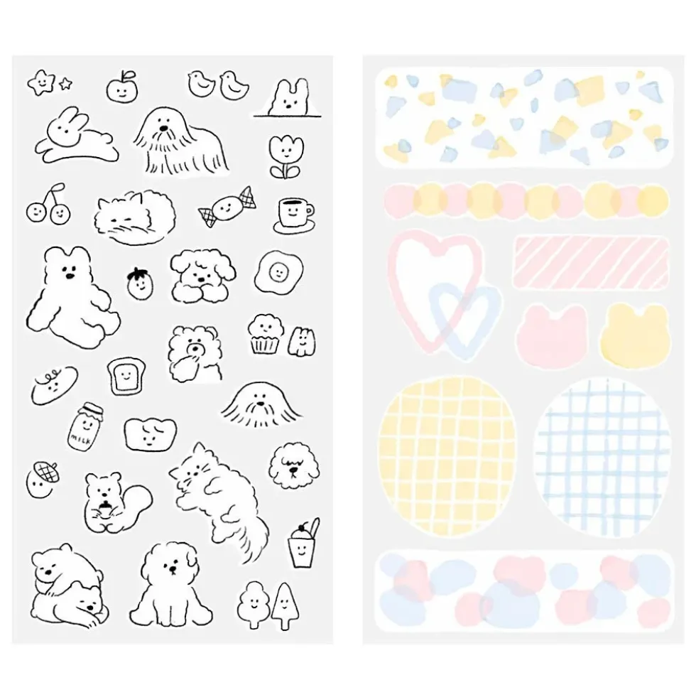 Sticker 2644 Two Sheets Cute Motif