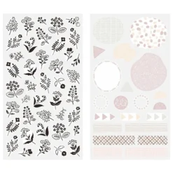 Sticker 2642 Two Sheets Monotone Flower