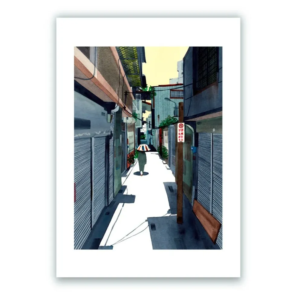 Sunshine Alley Giclée Print A5
