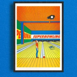 Super Bowling Risograph A3