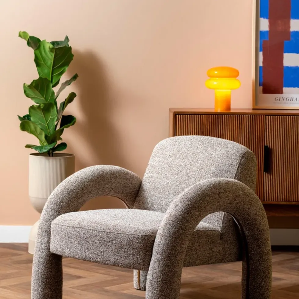Table Lamp Incesante Double Ring Ochre