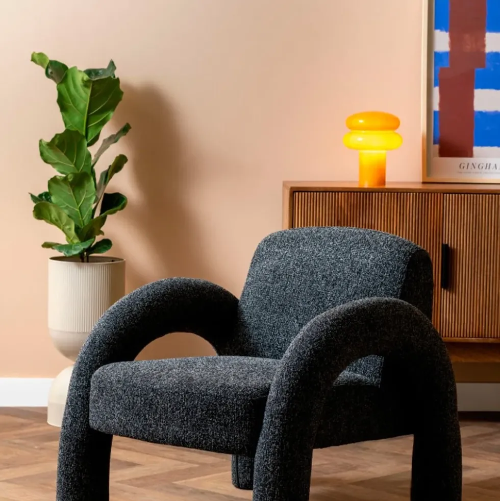 Table Lamp Incesante Double Ring Ochre