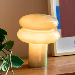 Table Lamp Incesante Double Ring Green