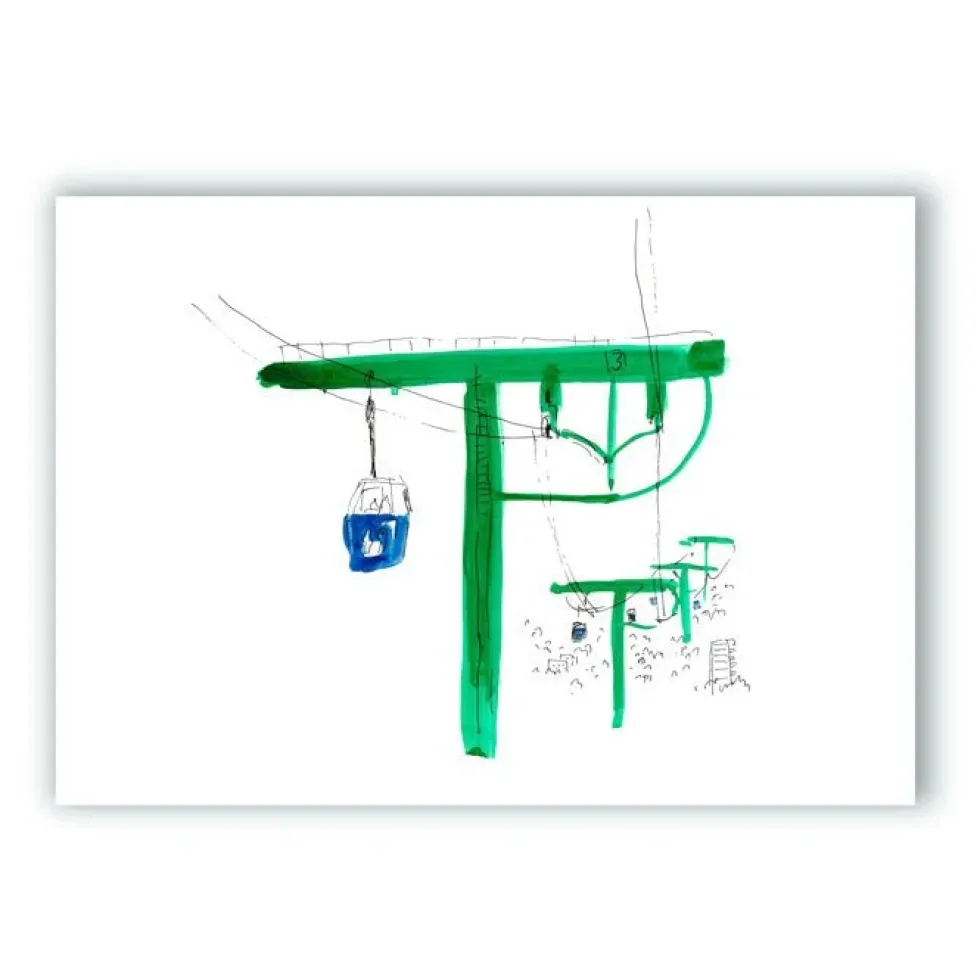 Teleférico de Madrid Giclée Print