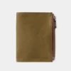 TF Passport Size Cotton Zipper Case Olive - Passport Size