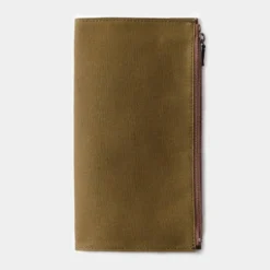 TF Regular Cotton Zipper Case Olive - Regular Size