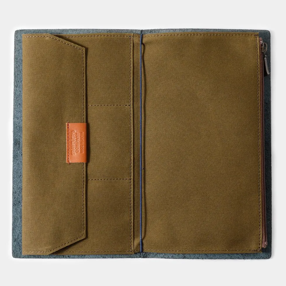 TF Regular Cotton Zipper Case Olive - Regular Size
