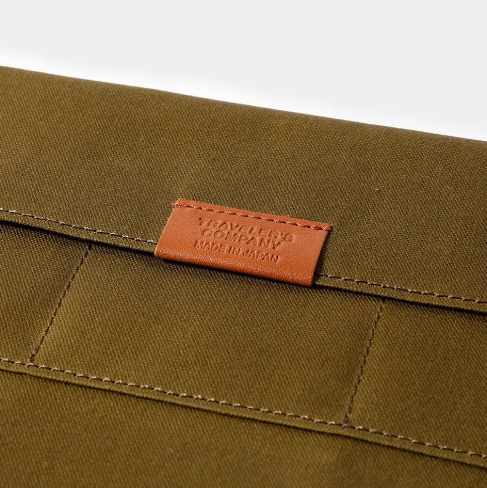 TF Regular Cotton Zipper Case Olive - Regular Size