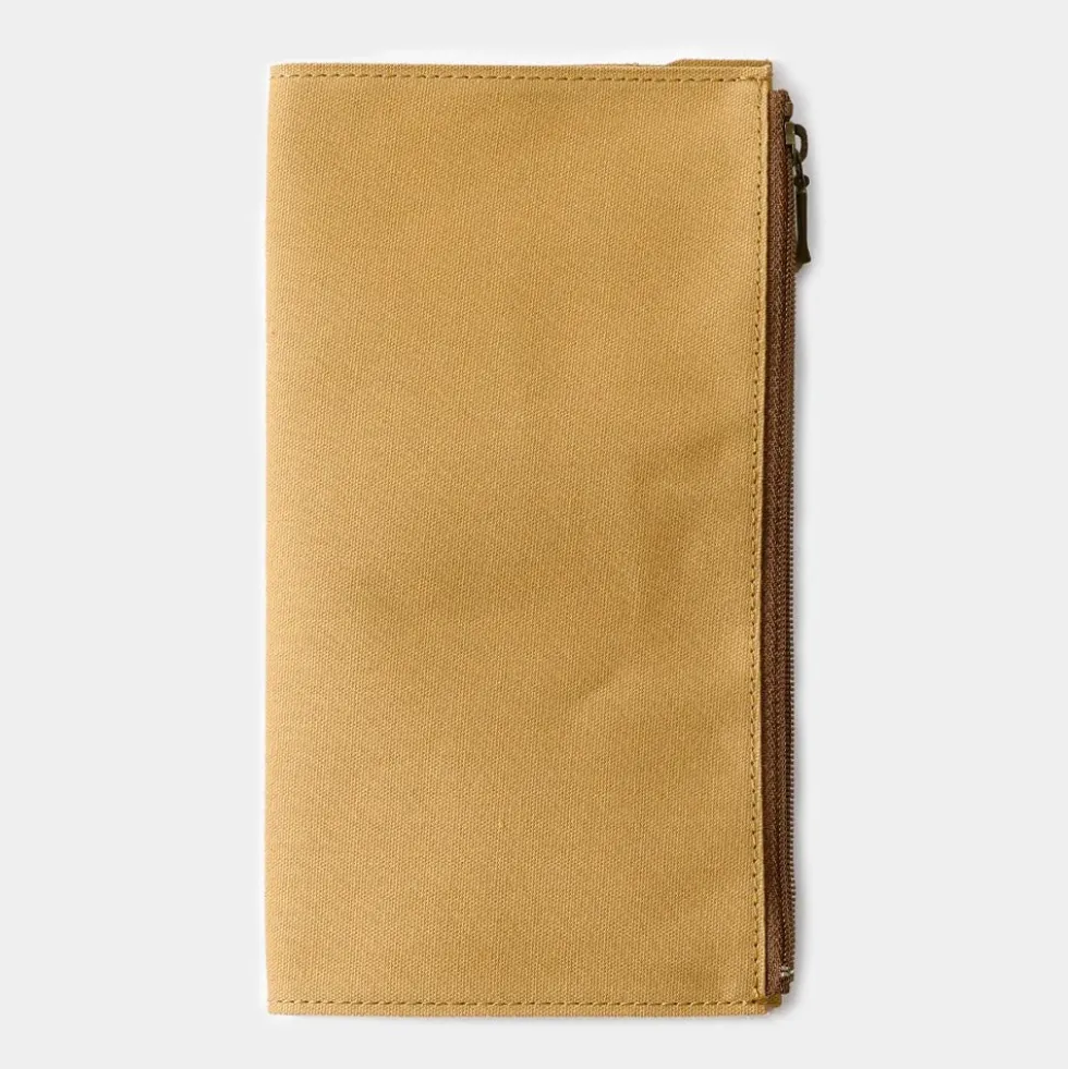 TF Regular Cotton Zipper Case Beige - Regular Size