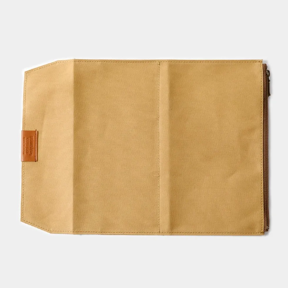 TF Regular Cotton Zipper Case Beige - Regular Size