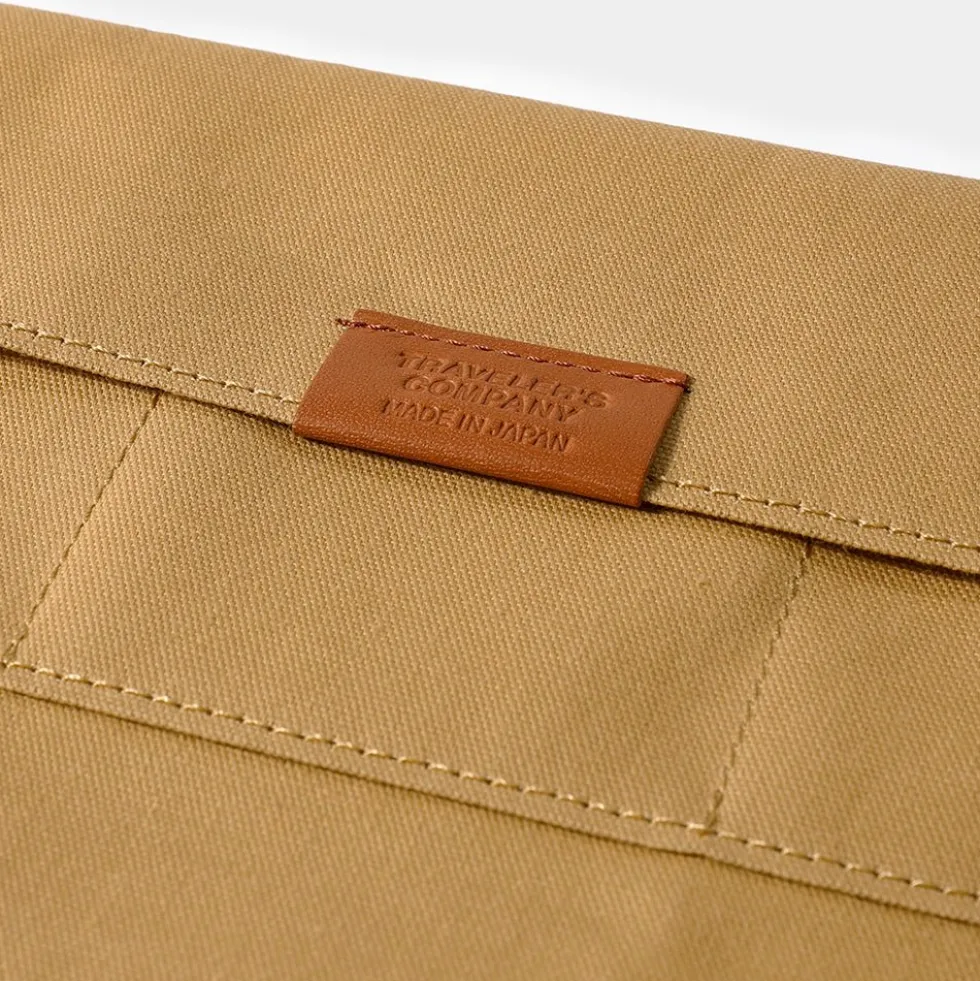 TF Regular Cotton Zipper Case Beige - Regular Size