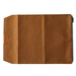 TF Regular Cotton Zipper Case Brown - Regular Size