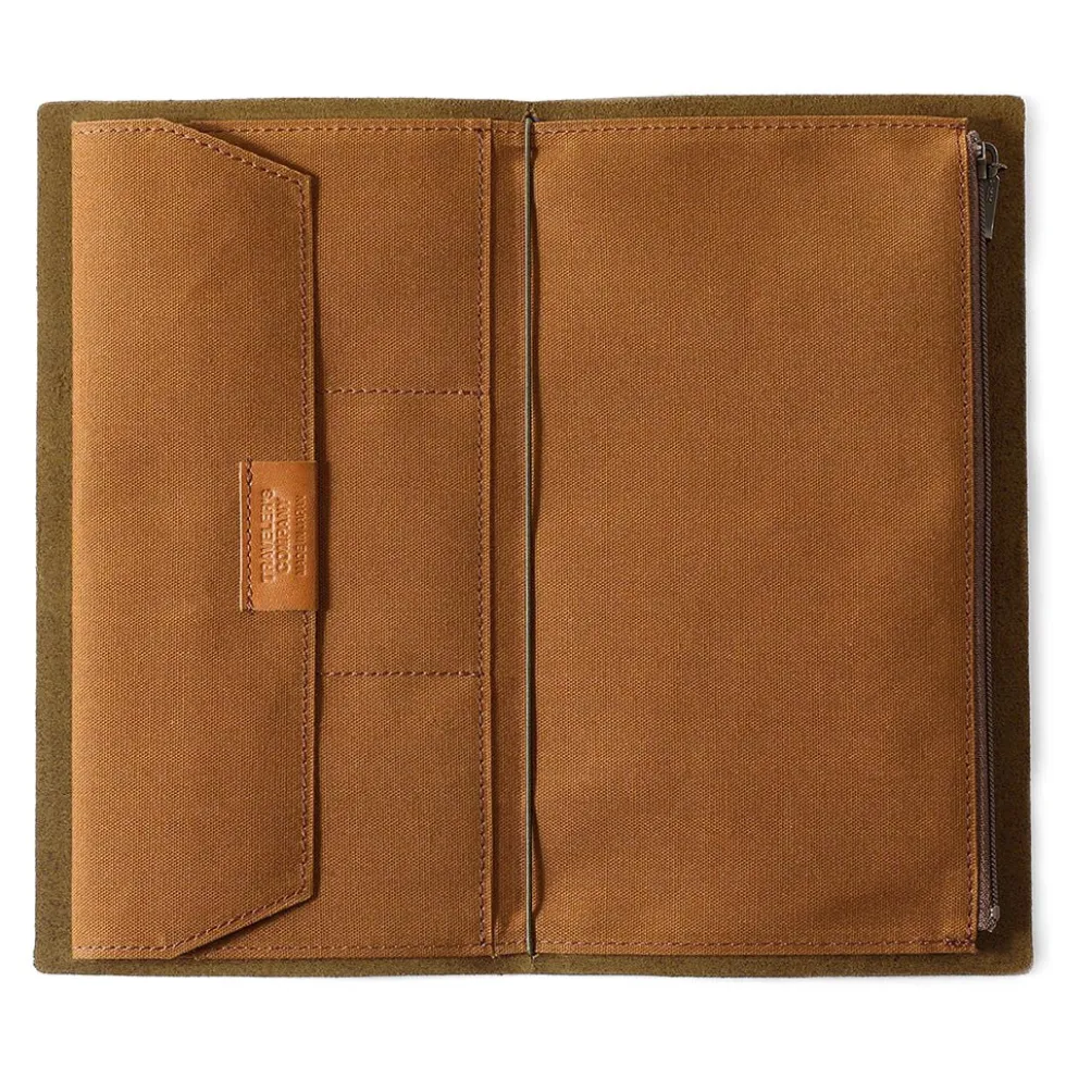 TF Regular Cotton Zipper Case Brown - Regular Size