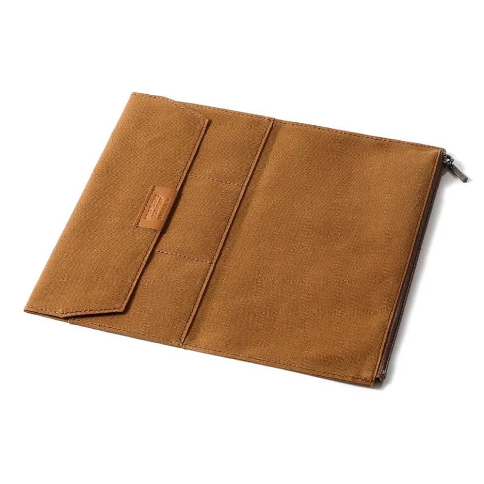 TF Regular Cotton Zipper Case Brown - Regular Size