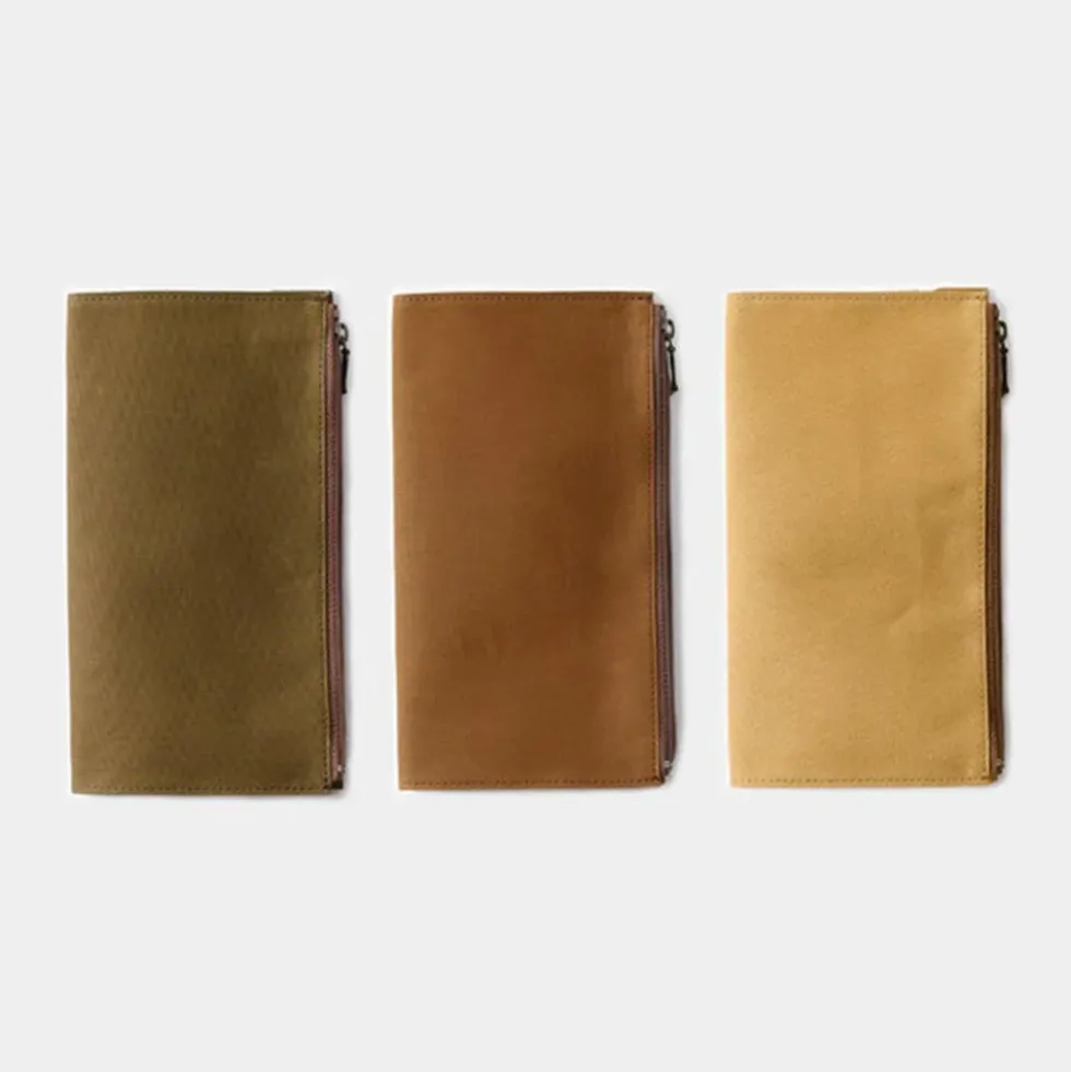 TF Regular Cotton Zipper Case Brown - Regular Size