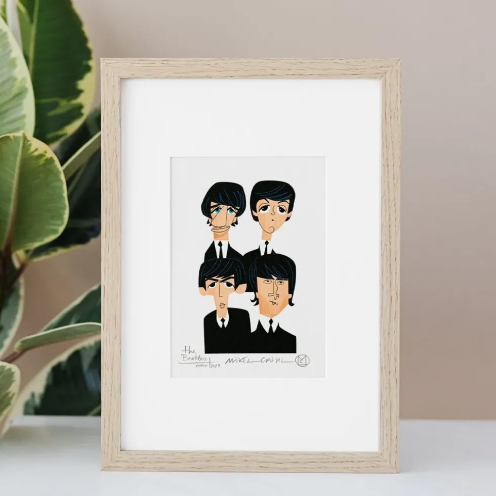 The Beatles Giclée Print A5