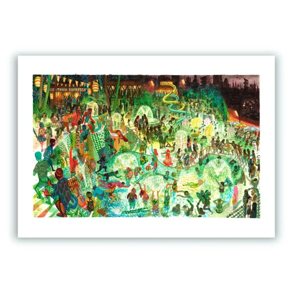 The City Pool Giclée Print