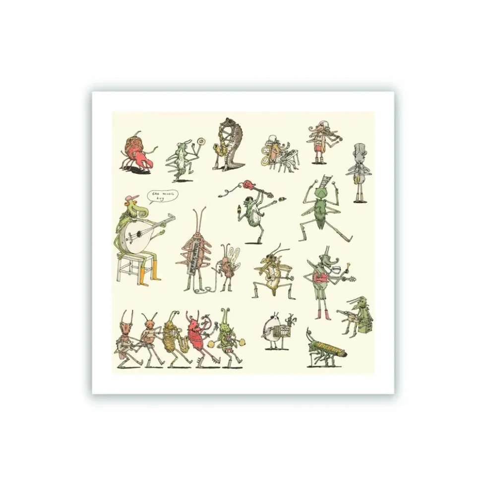 The Music Bug Giclee Print