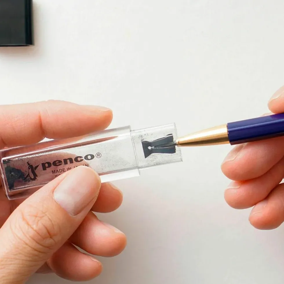 Timber Brass Pencil Red