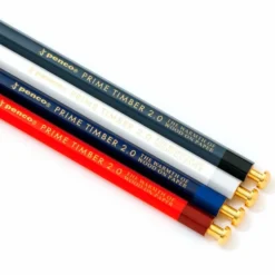 Timber Brass Pencil Red