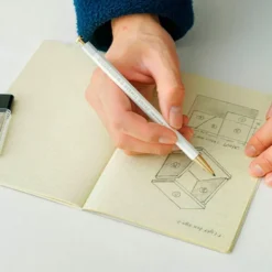 Timber Brass Pencil White