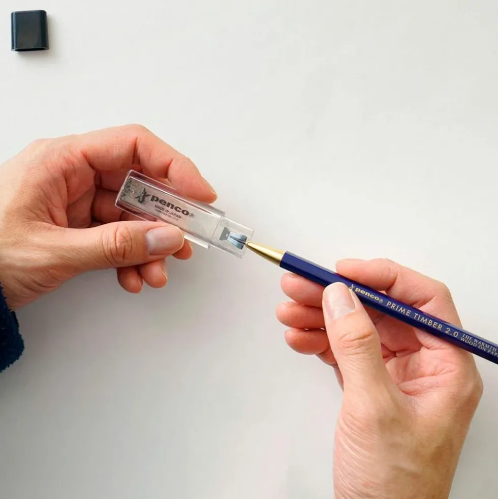 Timber Brass Pencil White