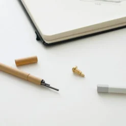 Timber Brass Pencil White