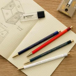Timber Brass Pencil White