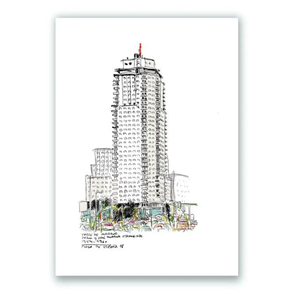 Torre Madrid Giclée Print