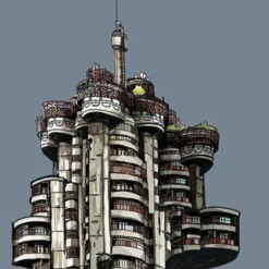 Torres Blancas Fine Art Paper Print