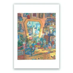 Traditions Mirror Giclée Print A4