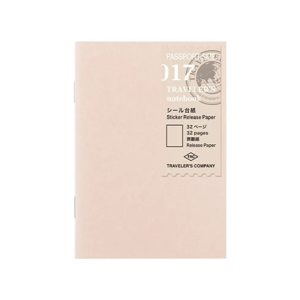 Traveler's Notebook Recambio 017 Papel para Pegatinas - Tamaño Pasaporte