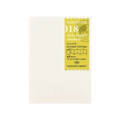 Traveler's Notebook Recambio 018 Papel en Acordeón - Tamaño Pasaporte