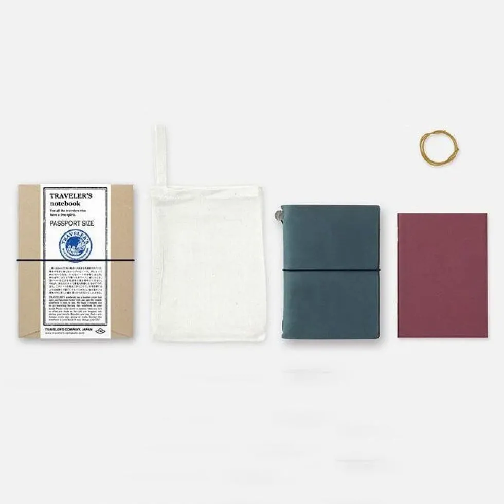 TRAVELER'S notebook - Tamaño Pasaporte Azul