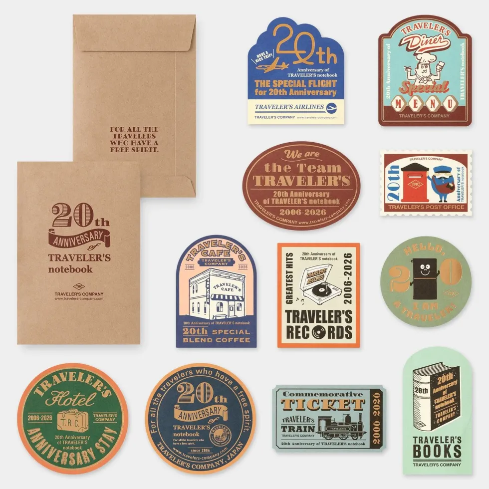 TRAVELER'S Notebook 20th Anniversary Customization Set