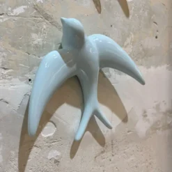 Trio of Light Blue Swallows