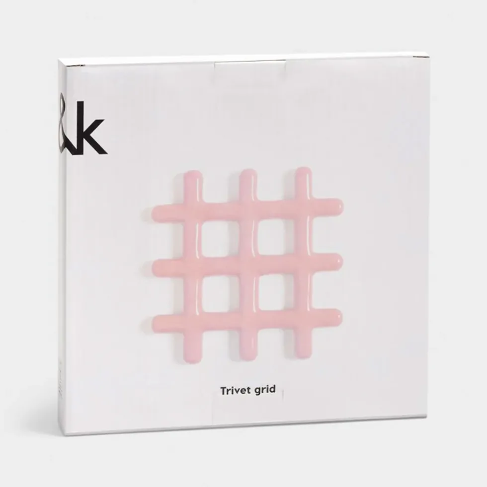 Trivet Grid Pink