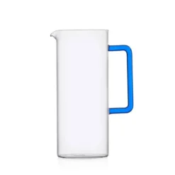 Tube Jug With Blue Handle
