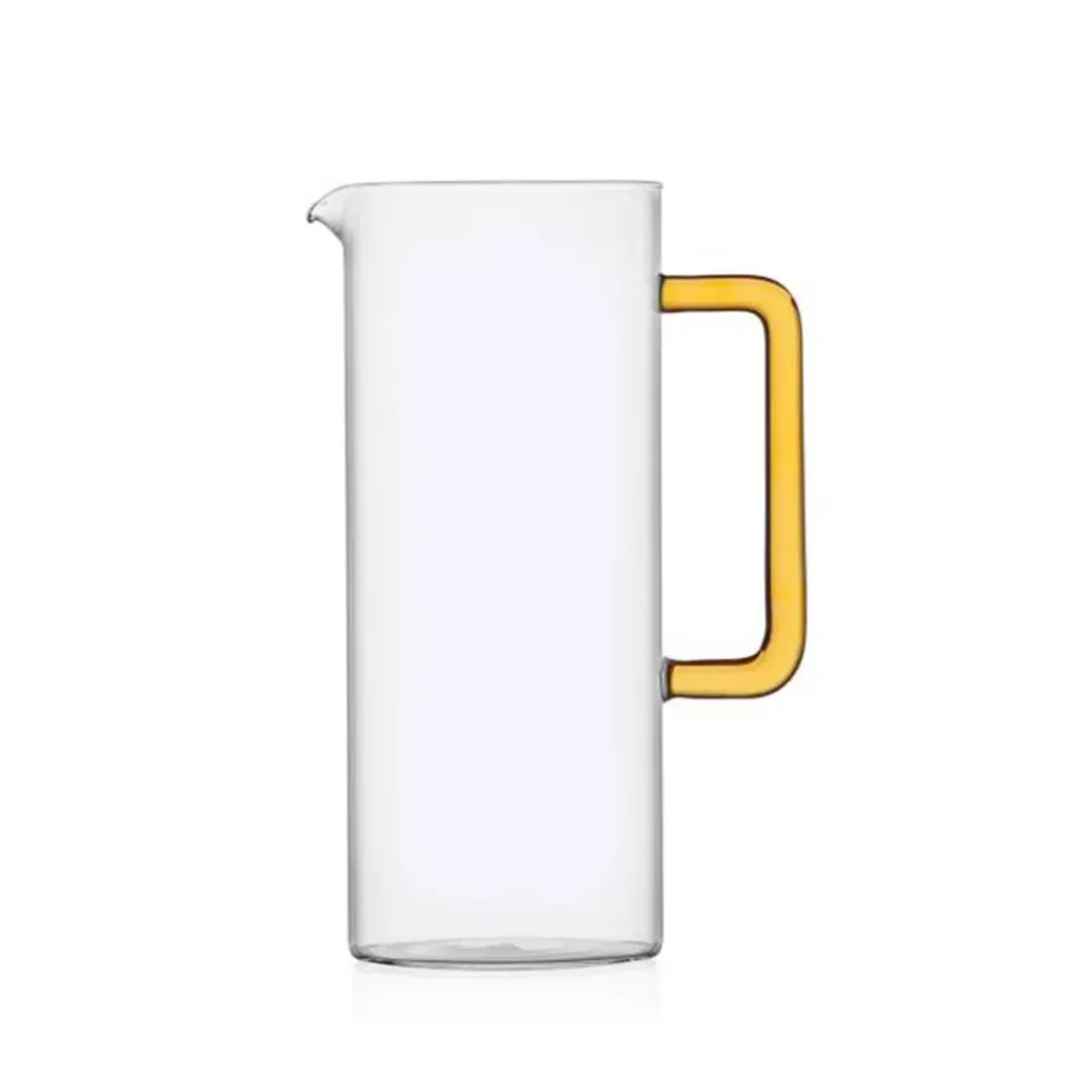 Tube Jug With Yellow Handle