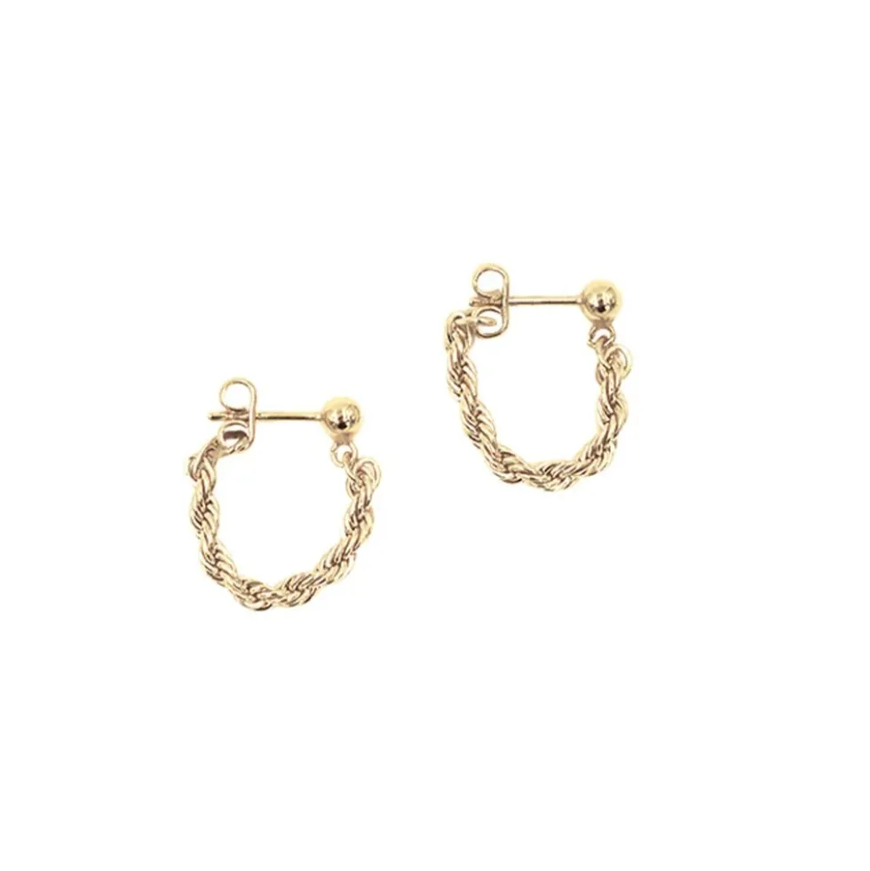 Twister Earrings Gold