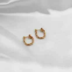 Twister Earrings Gold